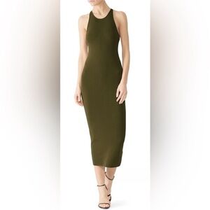 A.L.C. Marc Olive Army Green Body-Con Midi Dress NWOT Ret $298 Sz Med